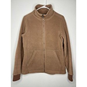 REI Co-Op Sweater Fleece Full Zip Brown Outdoor Jacket Mens Size Medium EUC